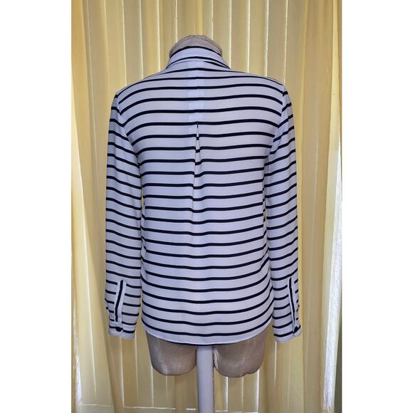 Zara Striped Button‎ Down Blouse Top Size XS - Picture 2 of 5